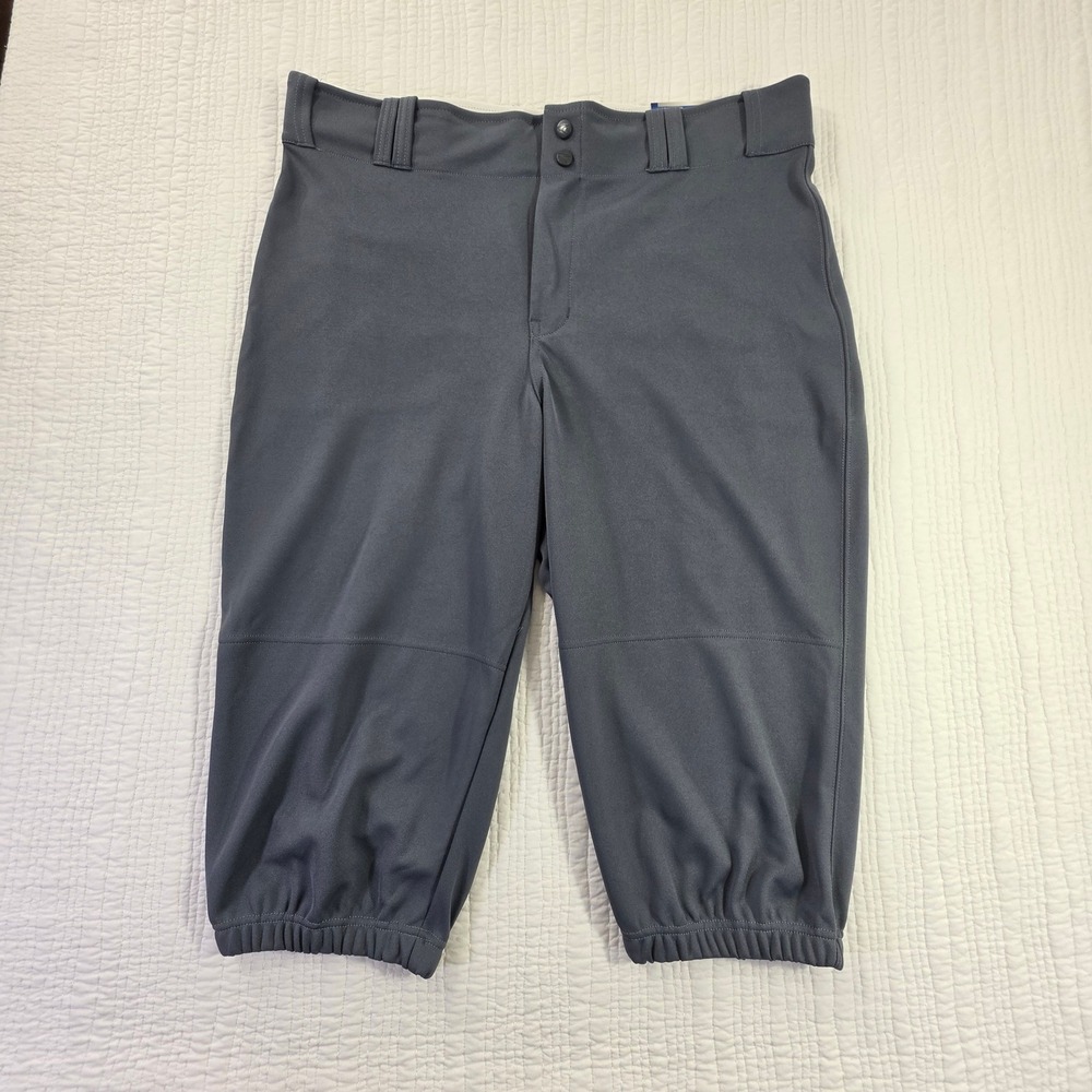 Champro Sports Mens Baseball Pants Knicker Style Charcoal Gray NWT Adult Size XL